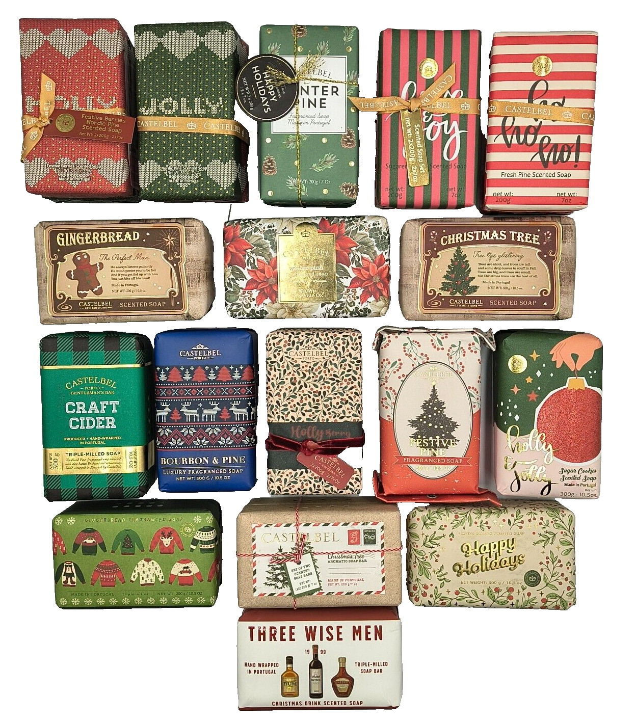 Castelbel Porto Christmas Jumbo Bar Soap OR 2-Pack Soap