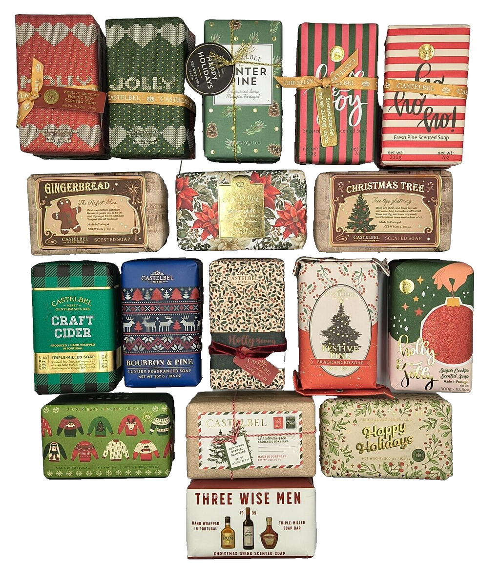 Castelbel Porto Christmas Jumbo Bar Soap OR 2-Pack Soap